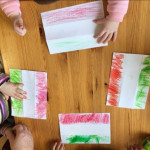 Városi Humánsegítő és Szociális Szolgálat | Mi így készültünk a március 15-re…. Gyerekek rajzolnak Magyar nemzeti zászlókat.